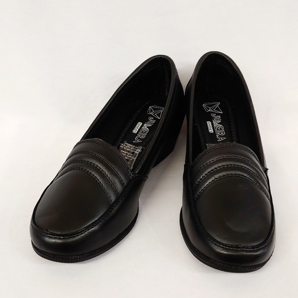 Black Comfort Shoe with Wedge Heel - Picture 7 of 8